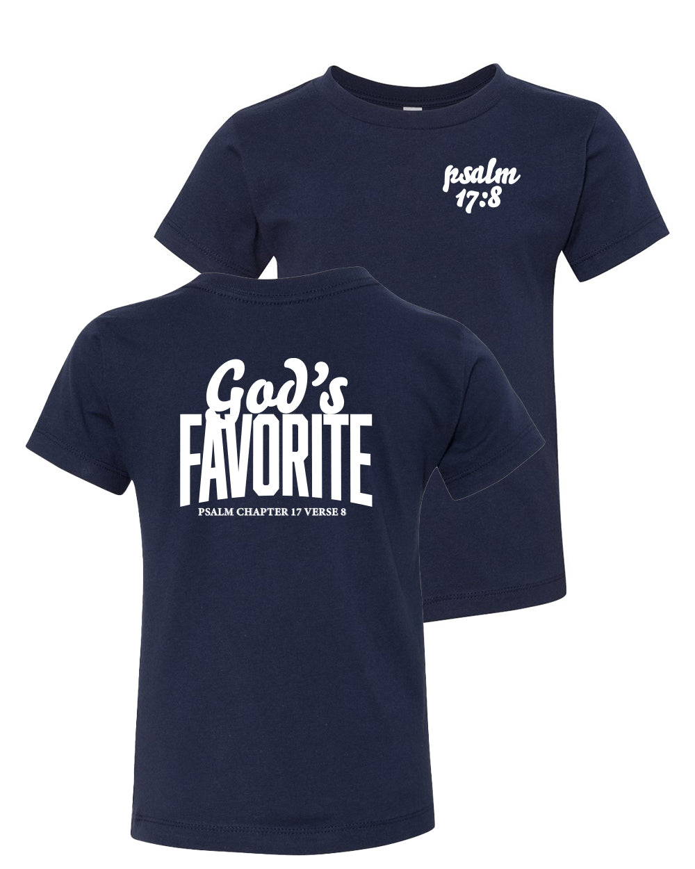 GOD'S FAVORITE TODDLER TEE (NAVY)