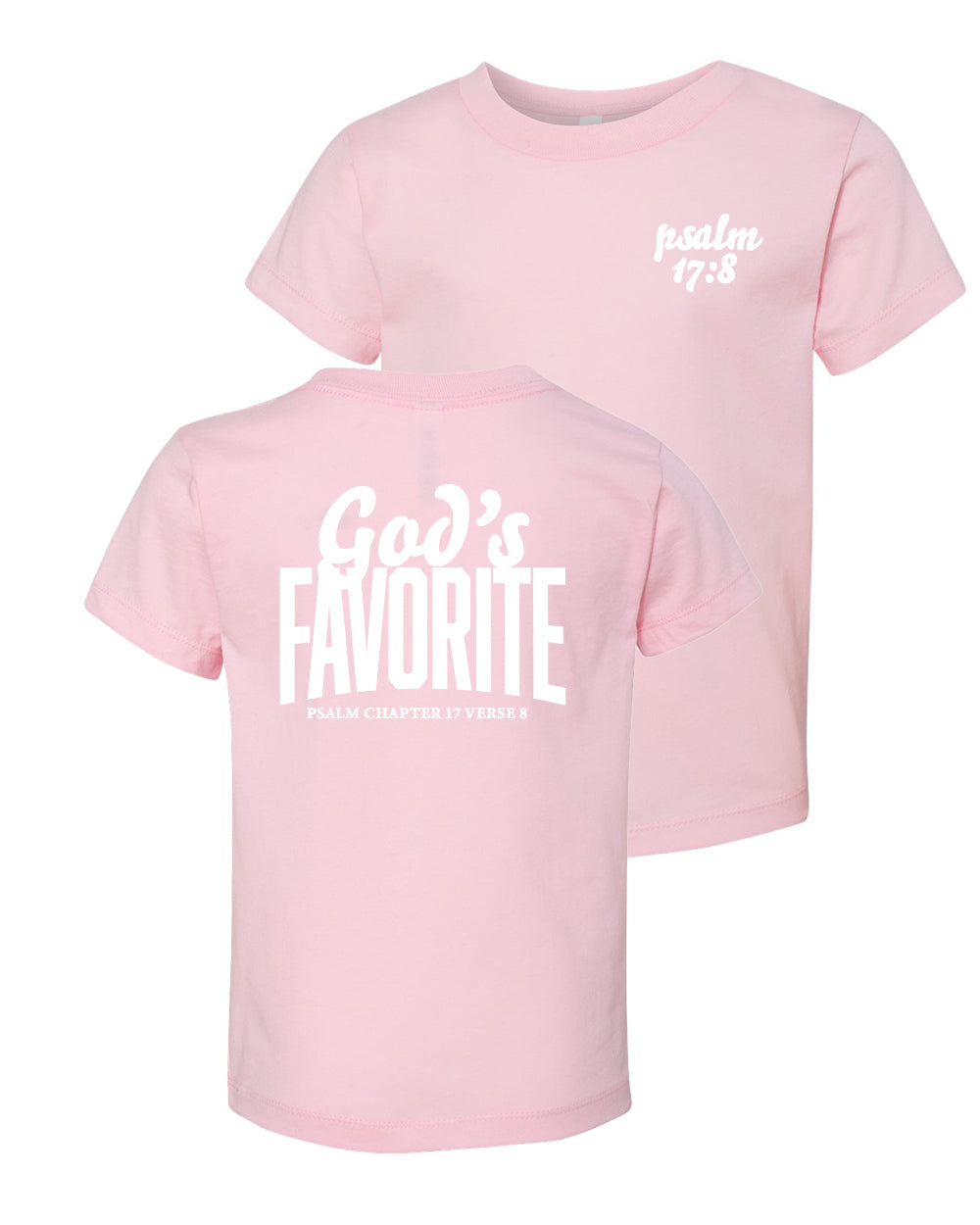 GOD'S FAVORITE TODDLER TEE (BLUSH)