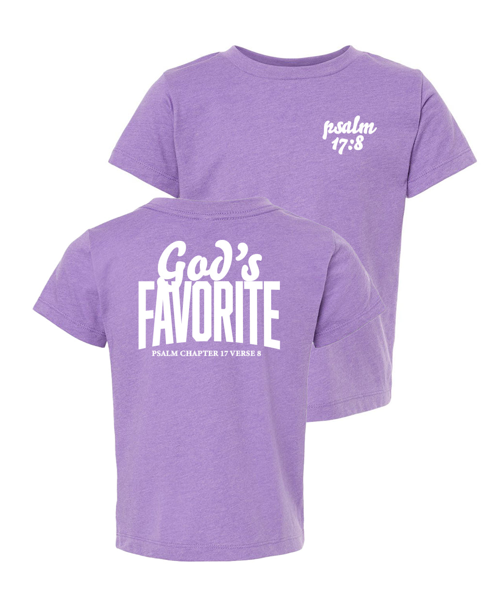 GOD'S FAVORITE TODDLER TEE (LILAC)