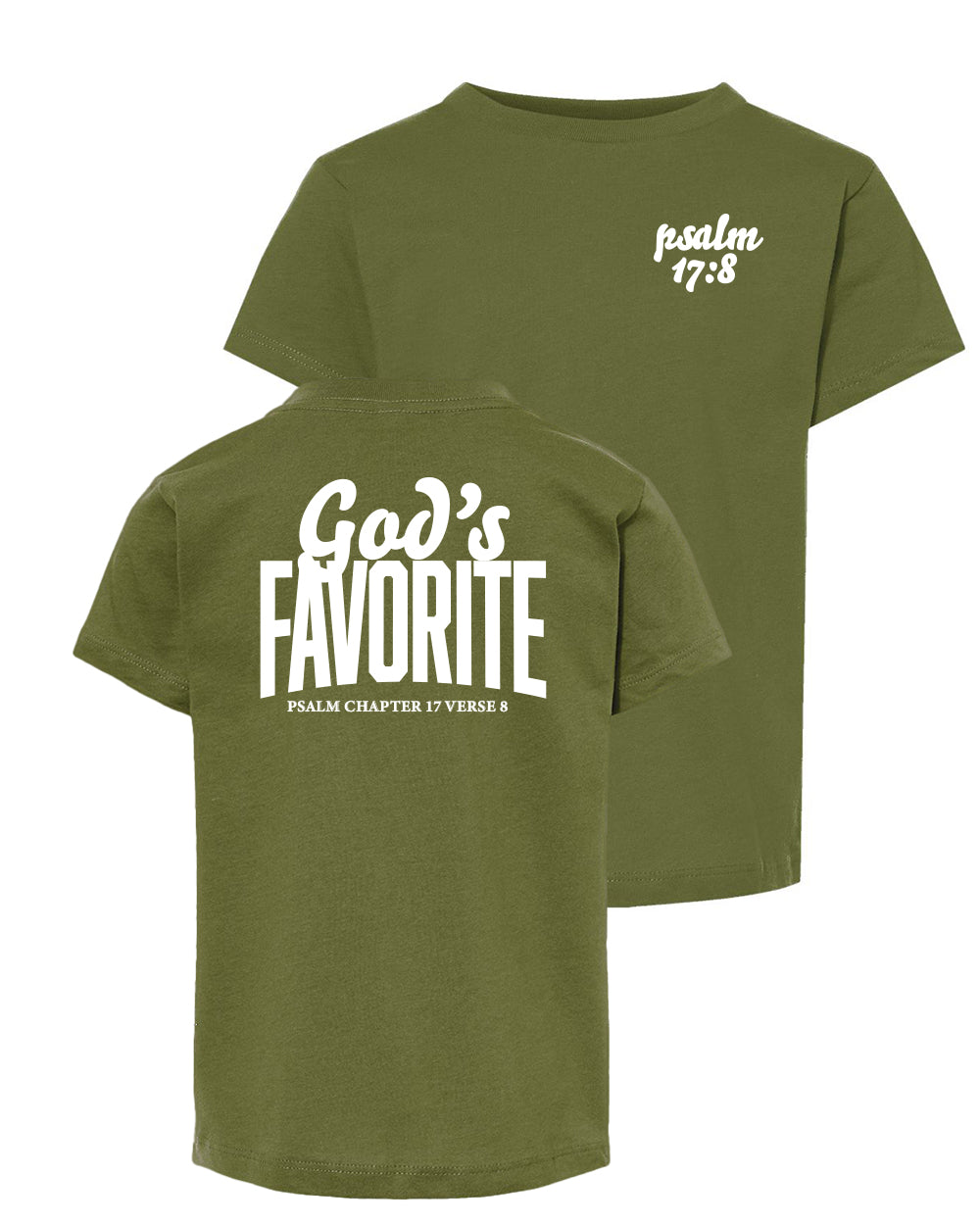 GOD'S FAVORITE TODDLER TEE (OLIVE)
