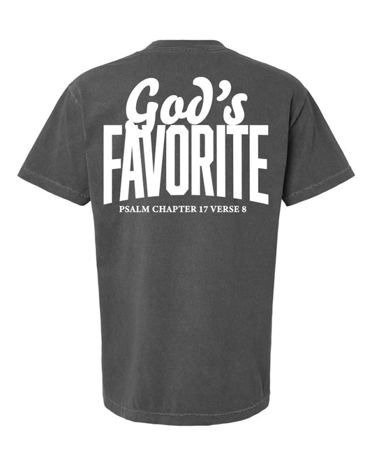 GOD'S FAVORITE TEE (CHARCOAL/WHT)