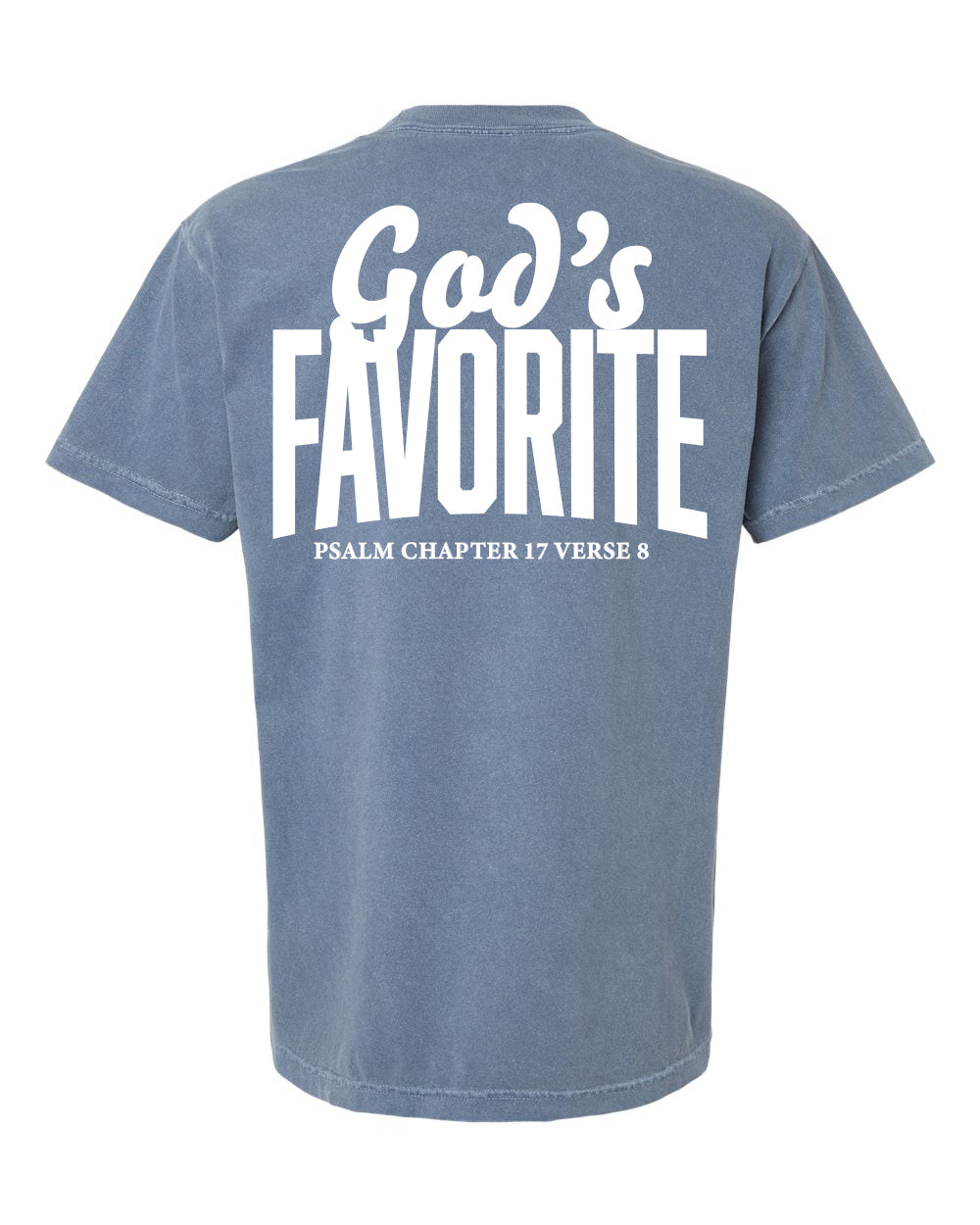 GOD'S FAVORITE TEE (BLUE/WHT)